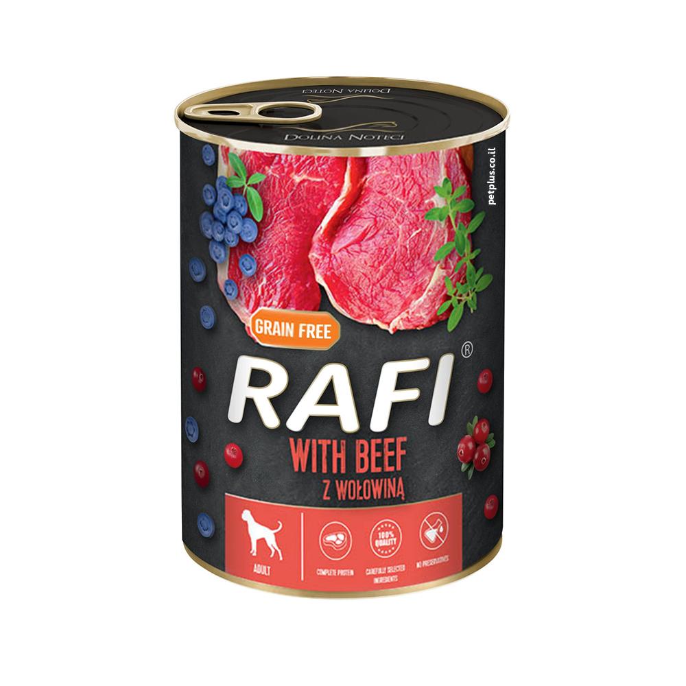 שימורים לכלבים RAFI בקר