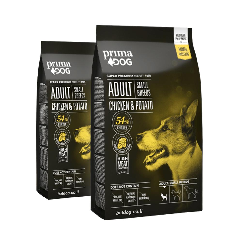 מבצע זוגות פרימה דוג בוגר קטן עוף