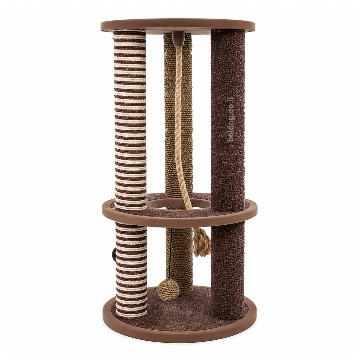 מתקן גירוד לחתול RN0127 – מגדל גירוד עם חבל – 80×40×40 סמ