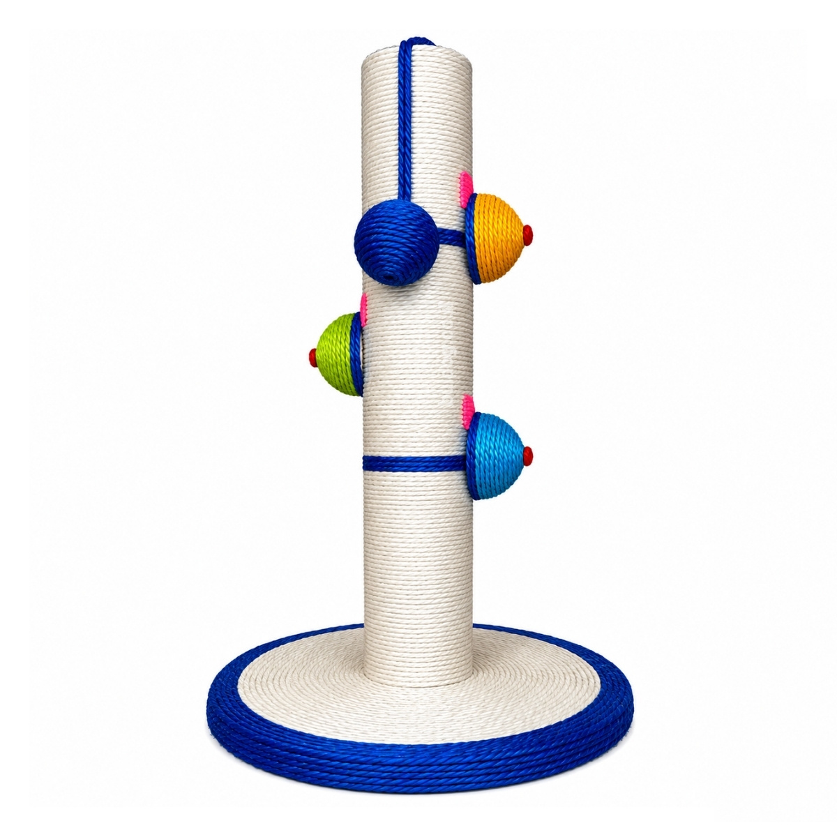 מתקן גירוד לחתול RN0193B – עמוד גירוד עם דמויות – 39 סמ