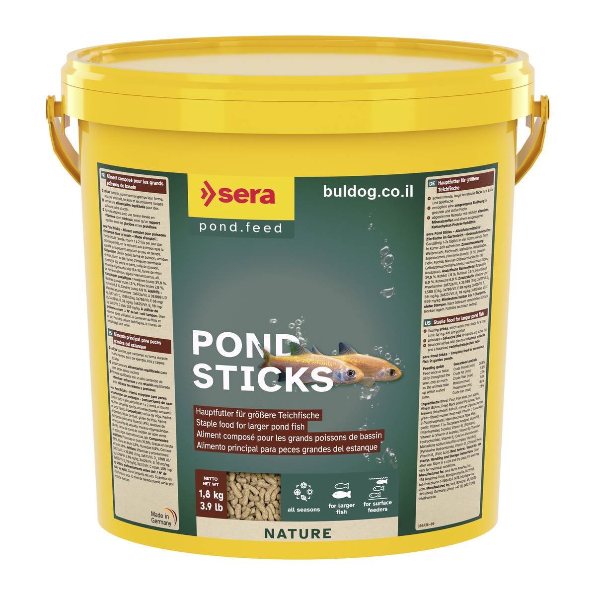 04 4001942071758 1942071759 to 4001942071901 sera pond sticks 10l