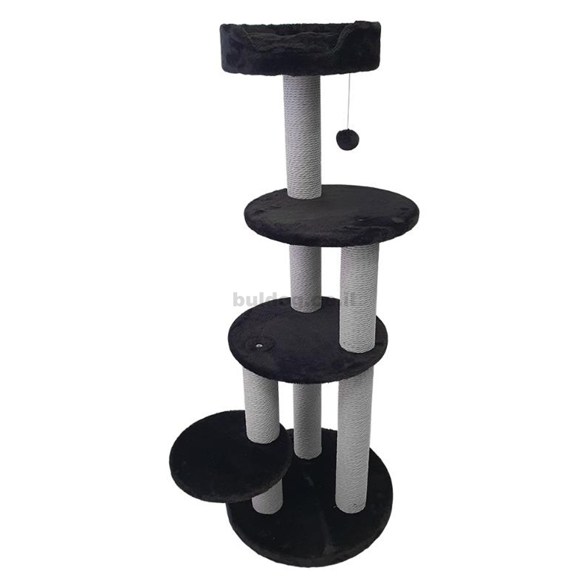 מתקן גירוד לחתול PetEX PS190 שחור בגובה 129 סמ