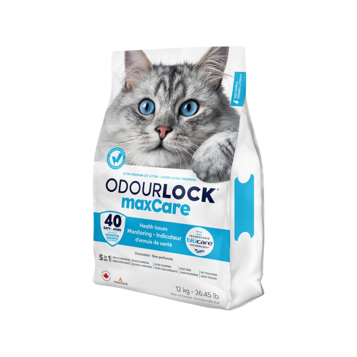 ODOURLOCK חול מתגבש עם גרגירי ניטור - חול לחתולים