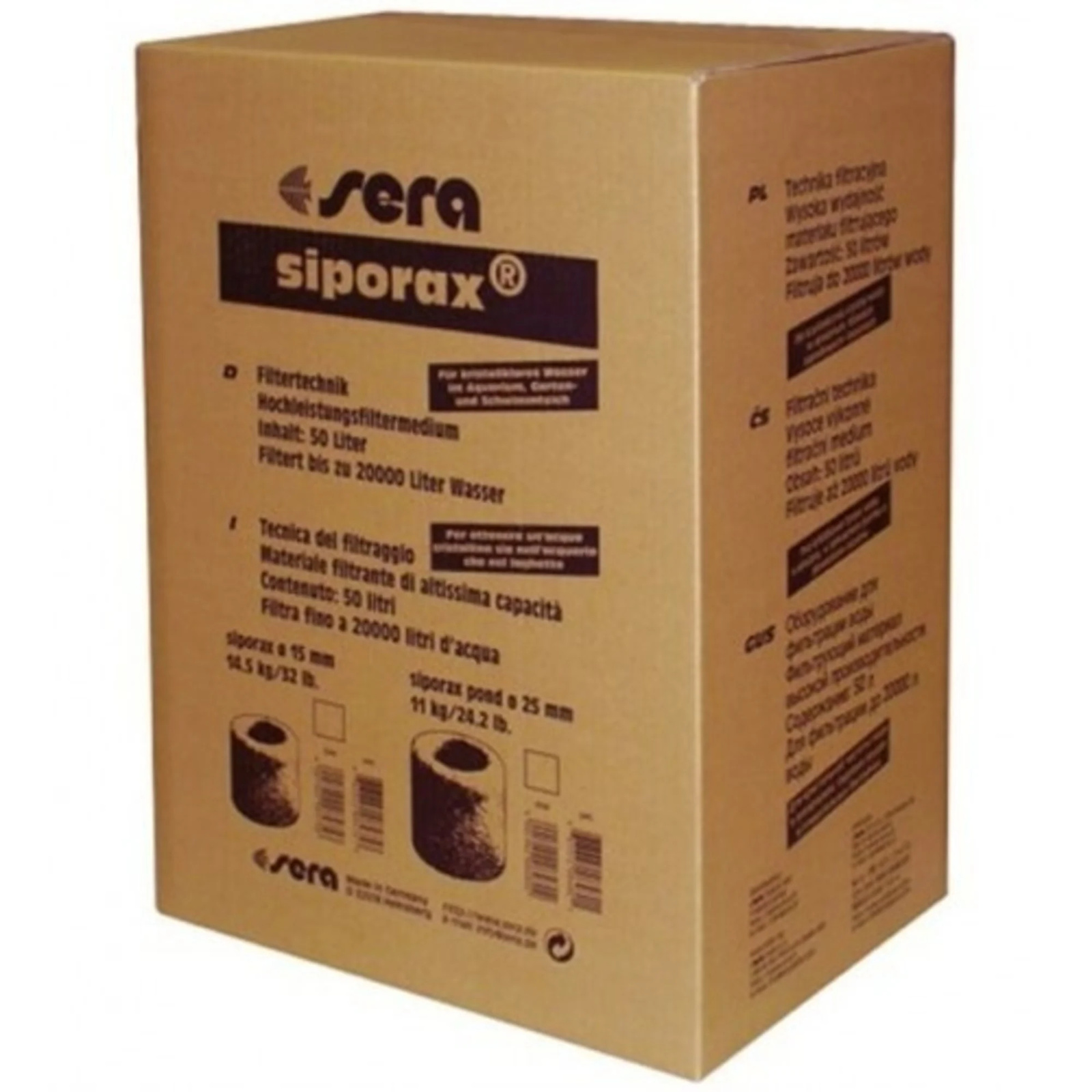 sera siporax pond 15mm 50liter