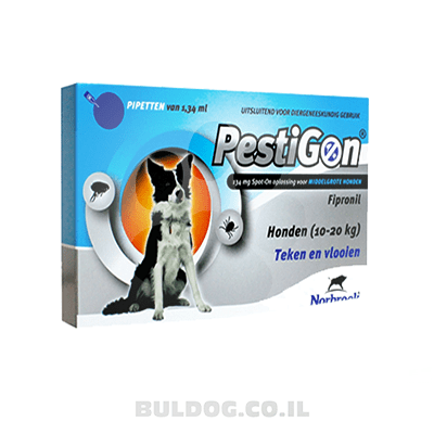 PestiGon טיפות - טיפול בפרעושים וקרציות לכלבים