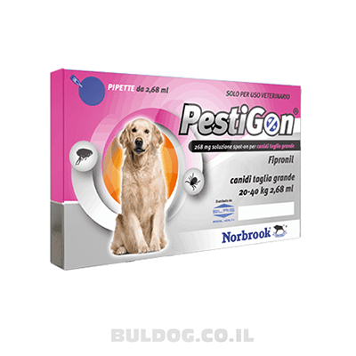 PestiGon טיפות - טיפול בפרעושים וקרציות לכלבים