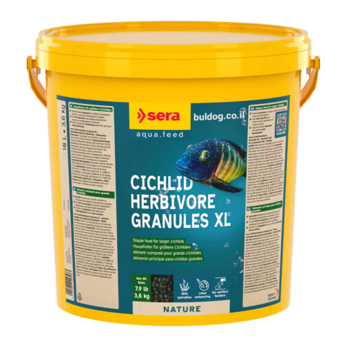 sera Cichlid Herbivore Granules XL 10L (3.6kg)