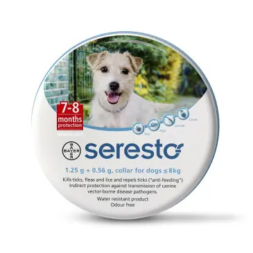 קולר סרסטו לכלב במשקל עד 8 קג