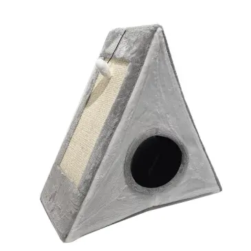 מתקן גירוד עם מיטה לחתול גדול