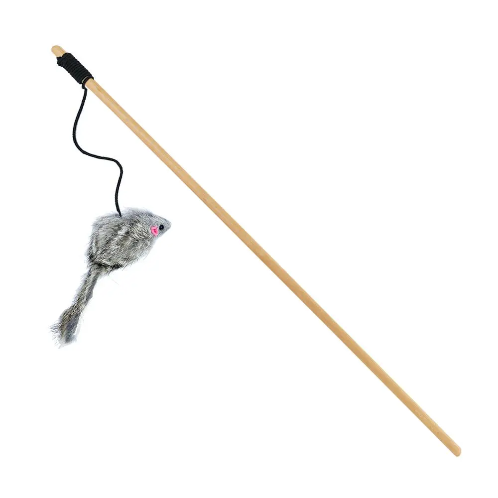 צעצוע לחתול חכה עכבר פרווה