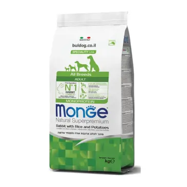 מונג monge ארנבת אורז ותפוחי אדמה