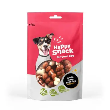 חטיף לכלב הפי עצם סידן עם בקר מגולגל