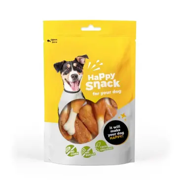 חטיף לכלב הפי עצמות סידן פולקע עוף