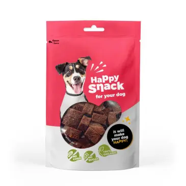 חטיפים לכלב HAPPY חתיכות בקר