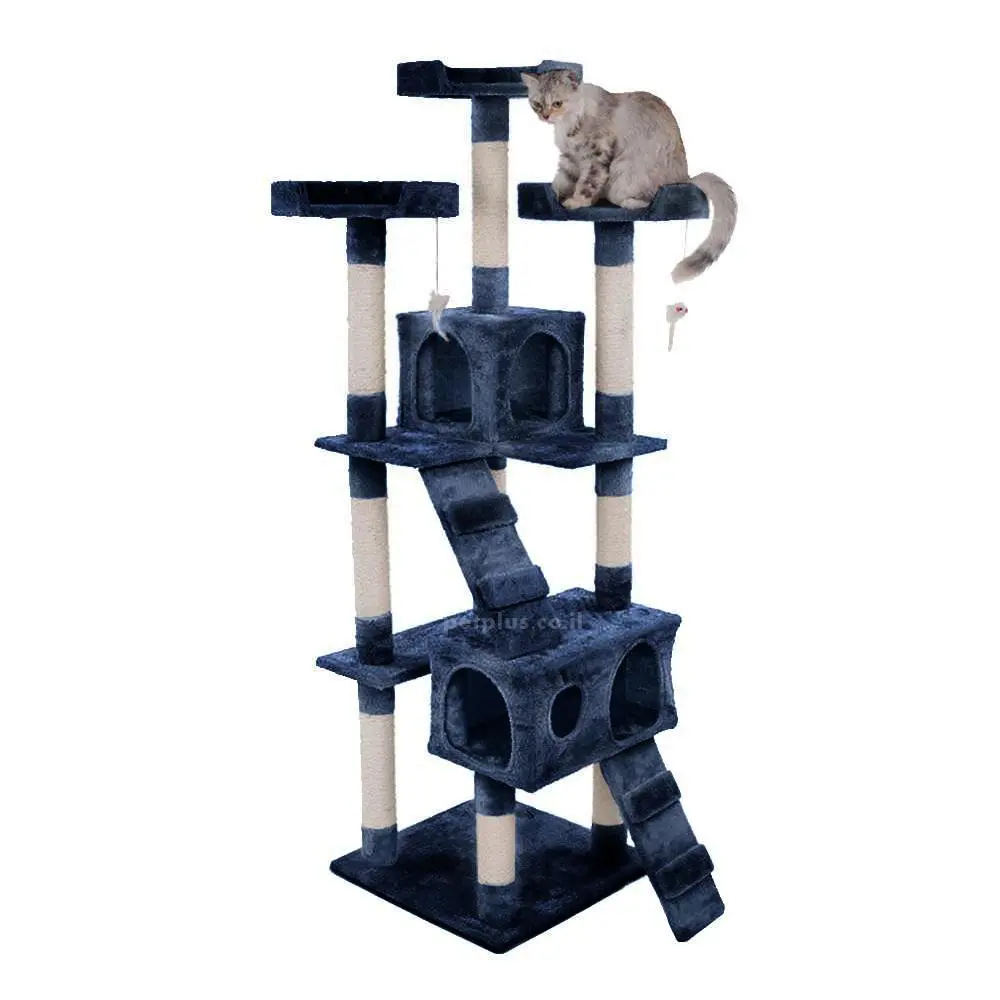 מתקן גירוד לחתול RN0143 כחול