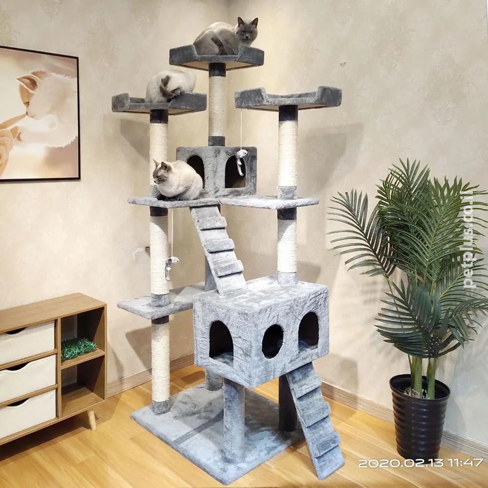 מתקן גירוד RN0143 אפור לחתול