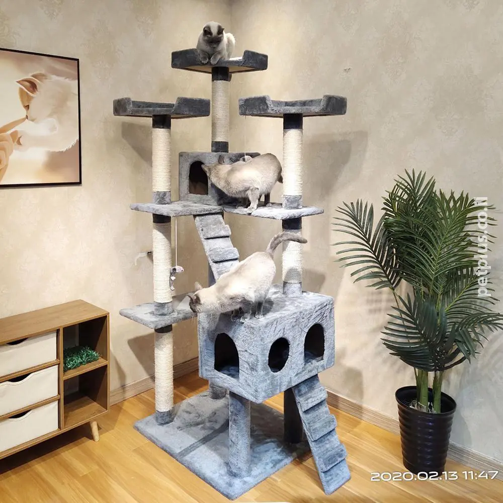 מתקן גירוד RN0143 אפור לחתולים