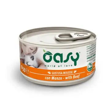 מעדן לחתול OASY בטעם בקר