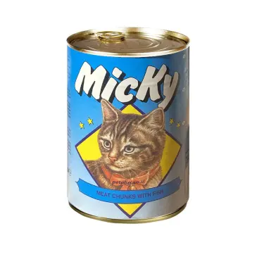 שימור לחתול מיקי בטעם דגים