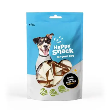 חטיף לכלב הפי משולשי סנדוויץ ברווז ודג
