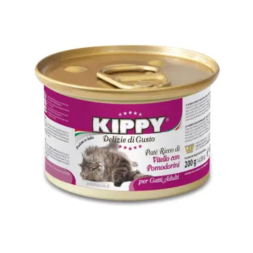 מעדן לחתולים קיפי עגל ועגבניות 200 גרם 2