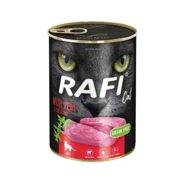 שימורים ראפי חתול עגל 400 גרם