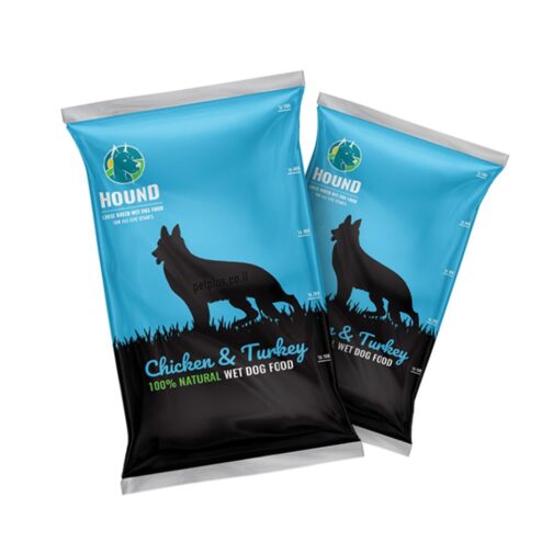 שקית מזון האונד לכלבים בטעם הודו משולב סלמון