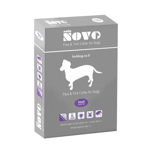 קולר משולב SOLO NOVO נגד קרציות ופרעושים לכלב קטן