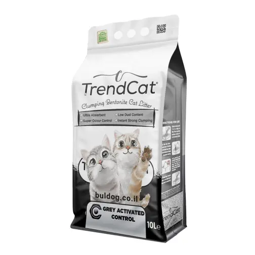 חול מתגבש trend cat עם פחם פעיל