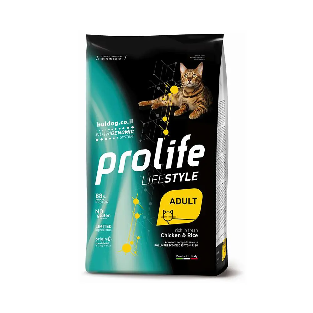 פרו לייף לחתול בוגר עוף ואורז