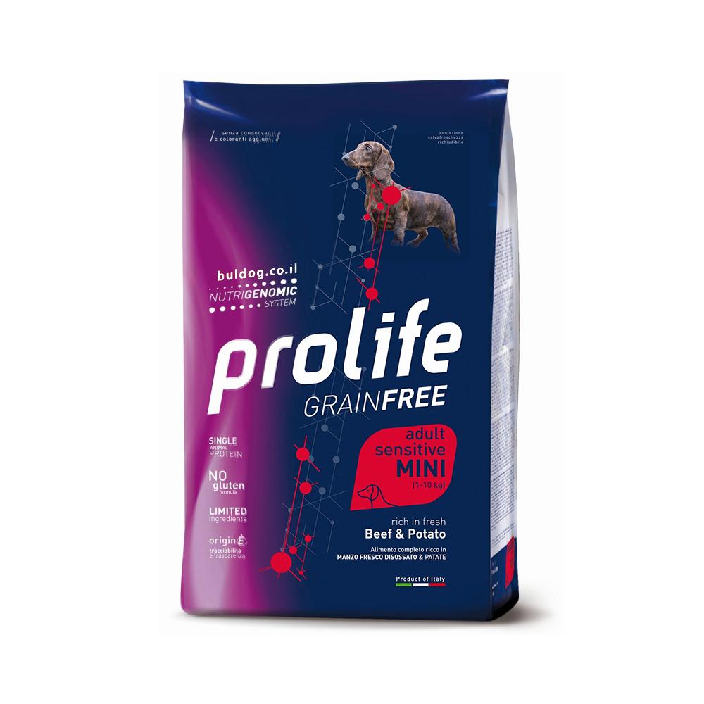 פרולייף סנסטיב בקר ללא דגנים מיני