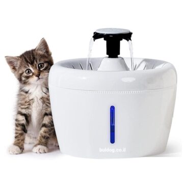 מזרקת מים מתקן שתיה לחתולים מואר לד usb
