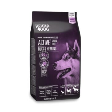 מזון לכלבים פרימה דוג ברווז והרינג