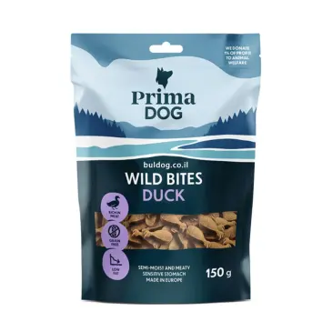 חטיף פרימה דוג ווילד בייטס ברווז