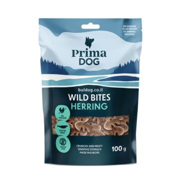 חטיף פרימה דוג ווילד בייטס הרינג
