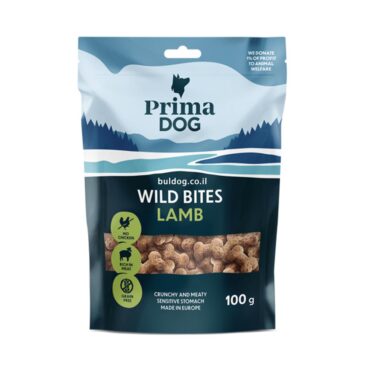 חטיף פרימה דוג ווילד בייטס כבש