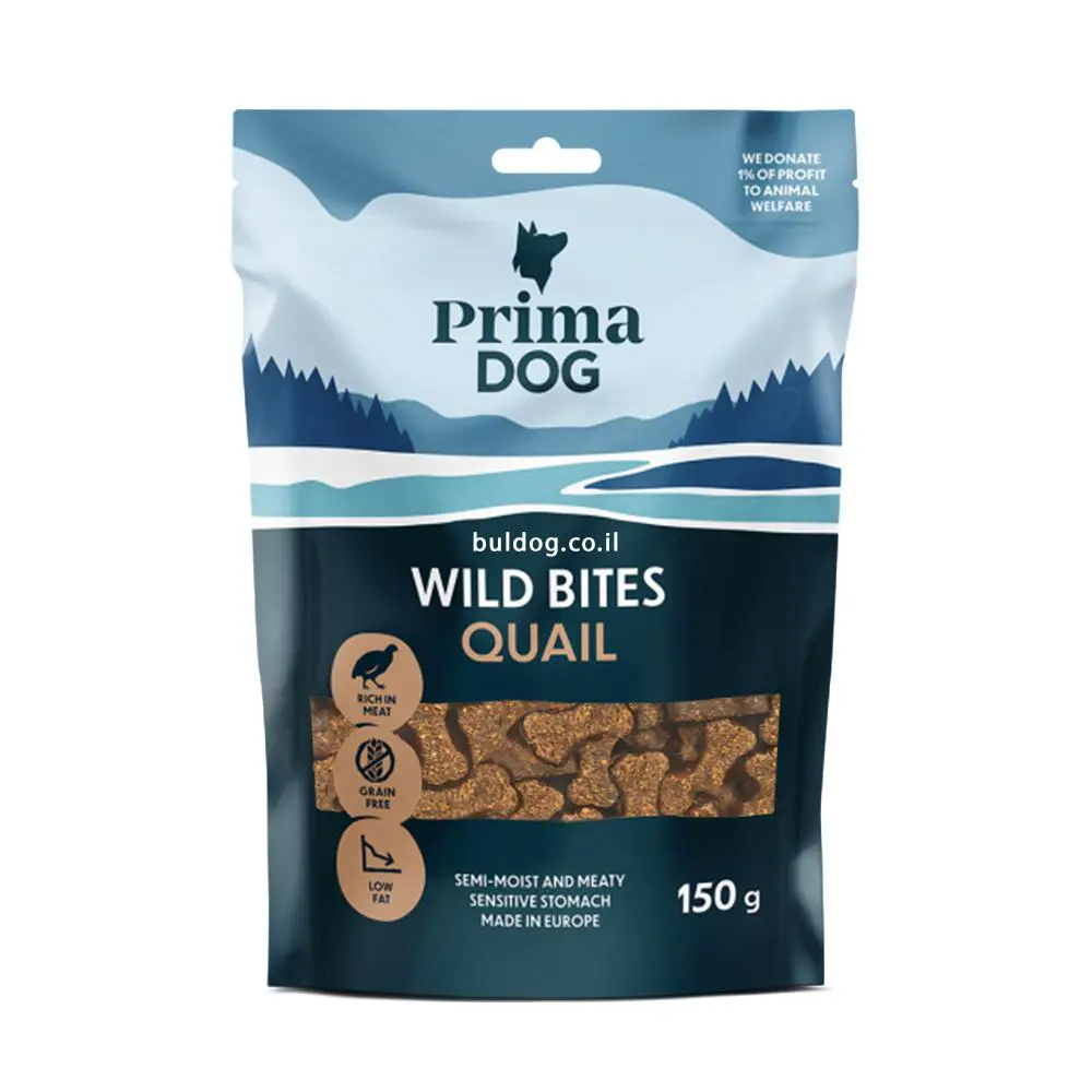 חטיף פרימה דוג ווילד בייטס שליו