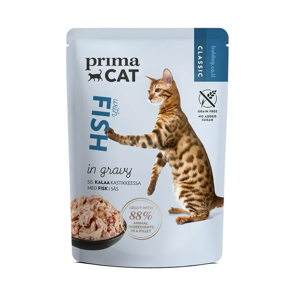 פרימה קט פאוץ דגים ברוטב