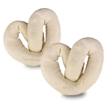 זוג עצמות עור בפאלו לכלב בייגלה