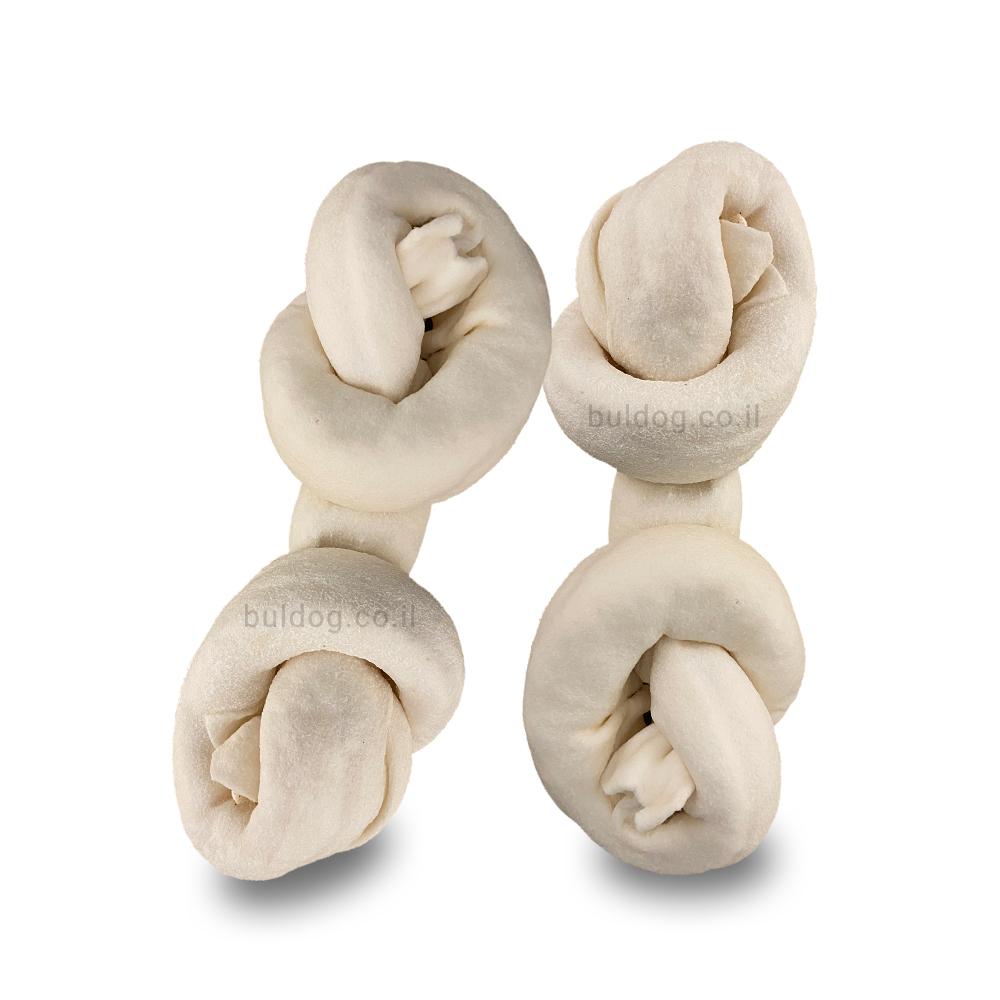 זוג עצמות עור בפאלו לכלב קשר גדול