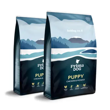 מבצע 2 שקים פרימה דוג גורים עוף