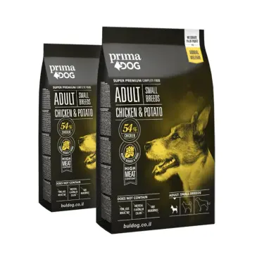 מבצע זוגות פרימה דוג בוגר קטן עוף