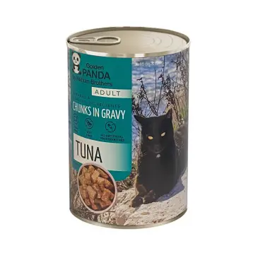 שימורים גולדן פנדה לחתול בטעם טונה