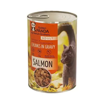 שימורים גולדן פנדה לחתול בטעם סלמון