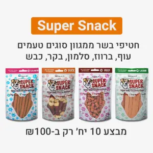 באנר מבצע חטיפים 10 ב100 מובייל