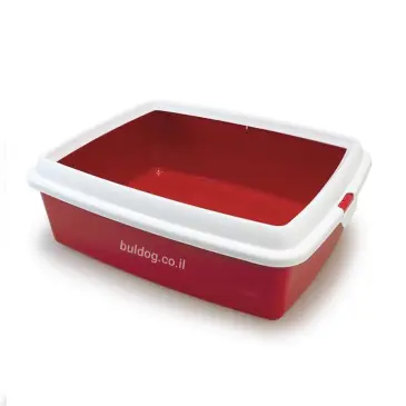 ארגז חול פתוח לחתולים הידרה מקסי אדום