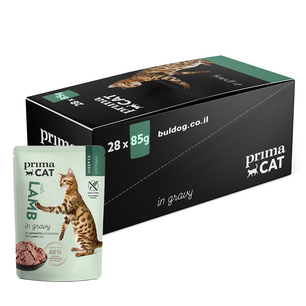 מבצע 28 יח פאוץ פרימה קט כבש ברוטב