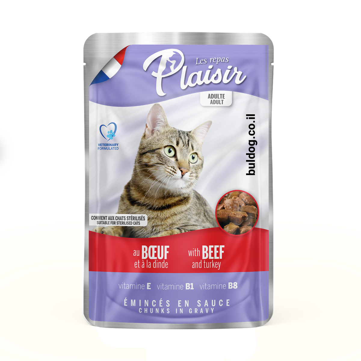 פלזיר פאוץ לחתולים 100 בקר