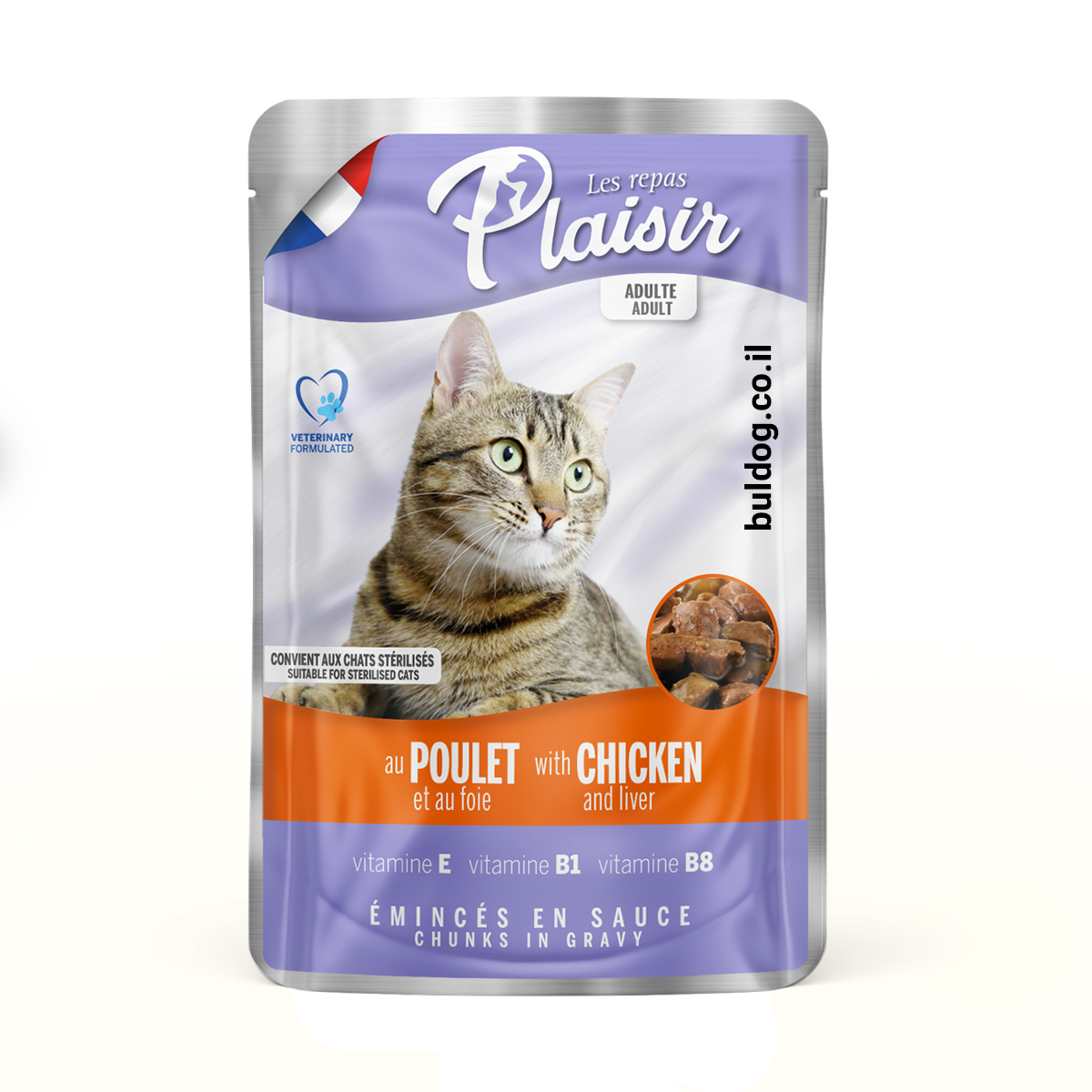 פלזיר פאוץ לחתולים 100 עוף