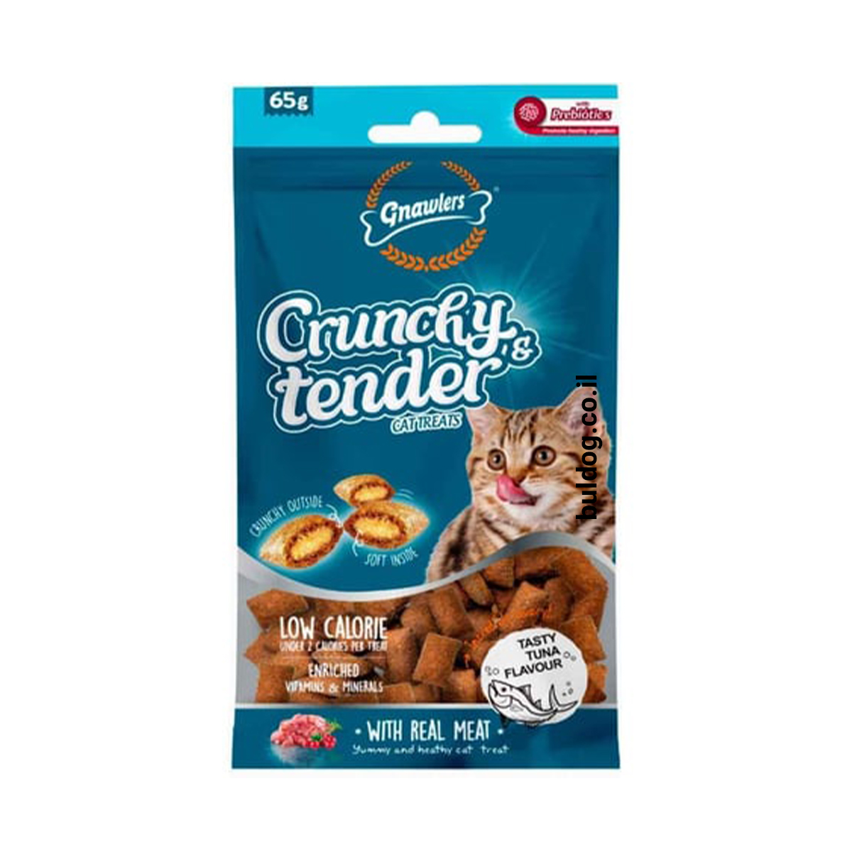 קרנצ'י טנדר חטיף כריות טונה 65 גרם